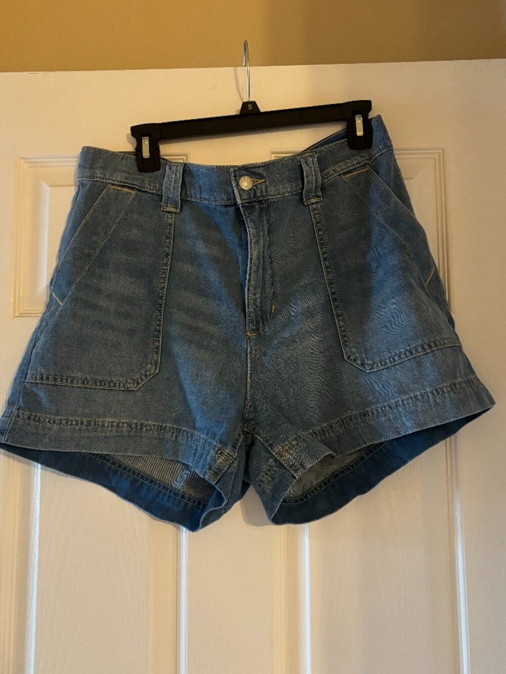 Old Navy High Rise OG Chino Denim Shorts size Large